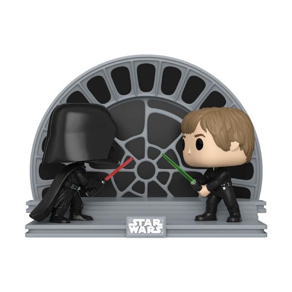 Star Wars Luke vs Vader ROTJ Pop! Moment Vinyl Action Statue/Figure Toy