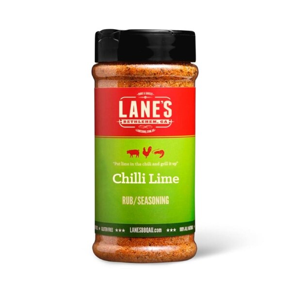 Lane's Chili Lime Pit Master Size BBQ Rub Seasoning 351gm