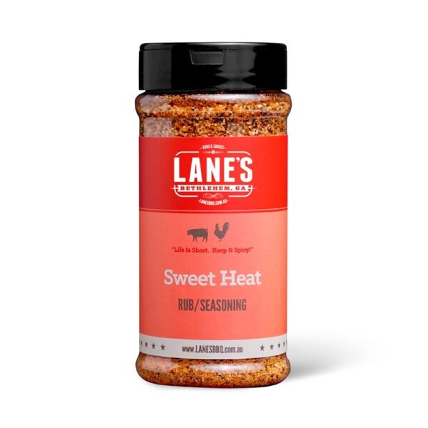 Lane's Sweet Heat Pit Master Size BBQ Rub Seasoning 294gm