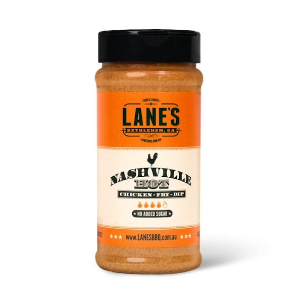 Lane's Nashville Hot Pit Master Size BBQ Rub Seasoning 265gm