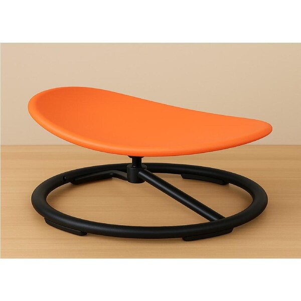 Kids Swivel Chair Rotating Sensory Stool for Balance & Coordination Training Non-Slip Fun Seat Orange