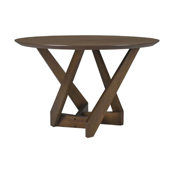 Mattia 120cm Round Dining Table Walnut