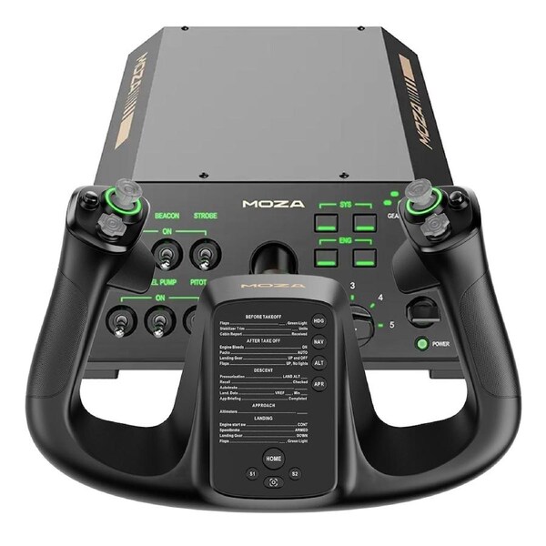 MOZA Racing AY210 Force Feedback Yoke Base and MOZA MFY Yoke Bundle