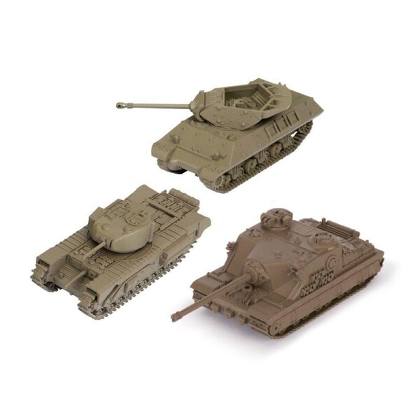 World of Tanks Miniatures Game UK Tank Platoon 4 Expansion (Churchill I, Tortoise, Achilles)