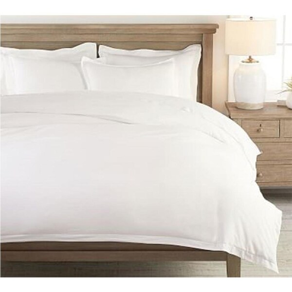 Jason Commercial Crisp Quilt Cover Tailored White 160GSM Queen