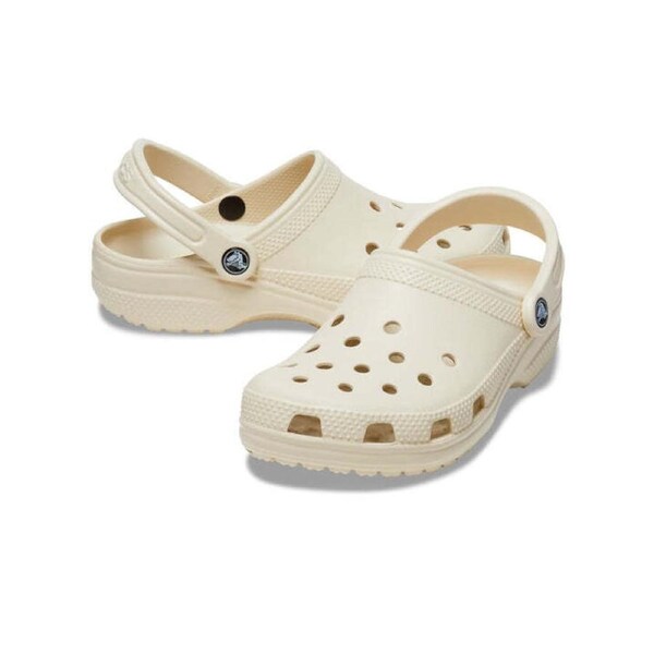 Crocs Classic Clogs Sandal Clog Sandals Slides Waterproof - Bone Mens US 11/Womens US 13
