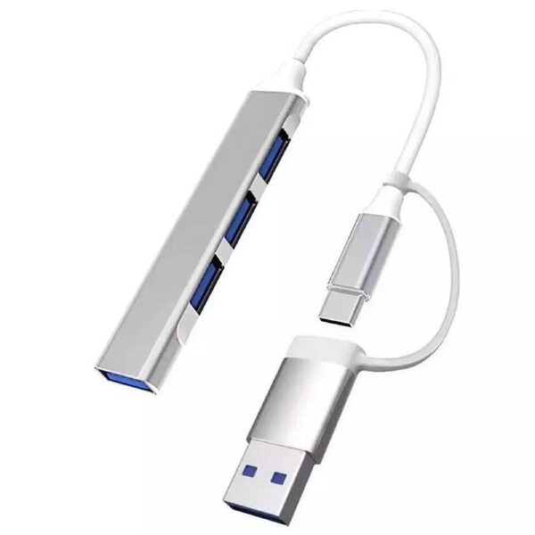 USB C HUB 3.0 Type C 4-Port Multi-Splitter OTG Adapter For Laptop Mac PC Android
