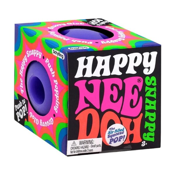 Schylling NeeDoh Happy Snappy Stress Ball (Designs may vary)