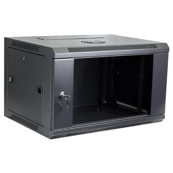 Pro2 6RU Wall Mount Cabinet Assembled Server Rack w/ Glass Door 600x450mm