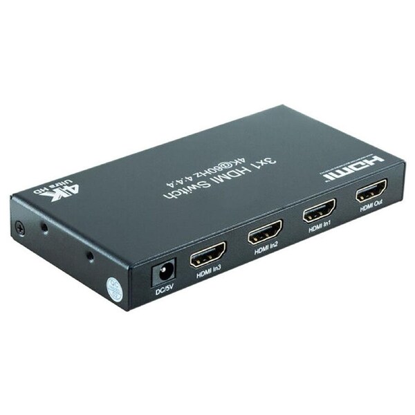 Pro2 3-IN-1-OUT 18GBPS HDMI Switch AV Distribution Device w/ Remote Black