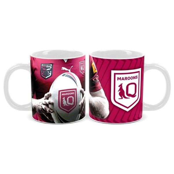 2025 NRL State of Origin QLD Queensland Maroons Logo Jersey Design Coffee Mug Cup