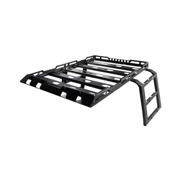 ELORA Roof Rack Side Ladders For Jeep Wrangler JL 2018-2024 Heavy Duty 200kg Black