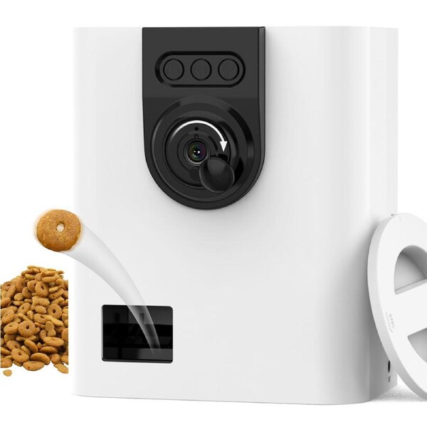 Advwin Automatic Pet Treat Dispenser with Camera WiFi APP Control Smart Pet Feeder