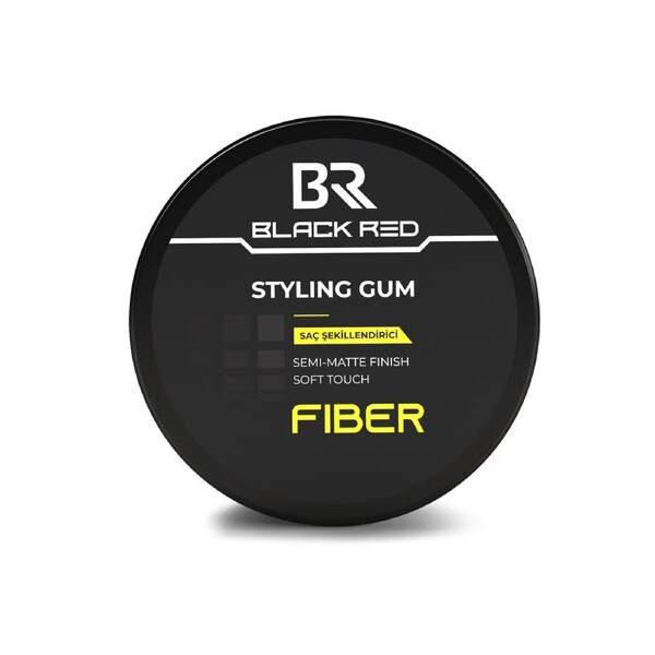 Black Red Styling Gum Fiber Spider Wax 120ml - Semi-Matte Finish with Flexible Hold