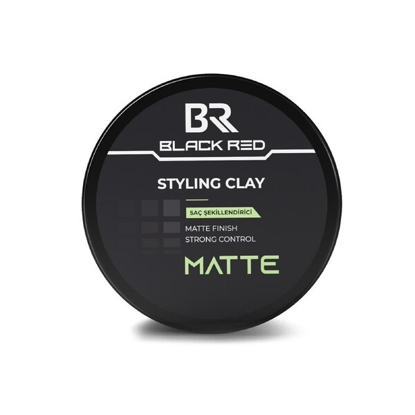 Black Red Styling Clay Matte 120g - Strong Hold with Natural Matte Finish