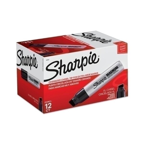 SH Magnum Perm Marker Blk Bx12