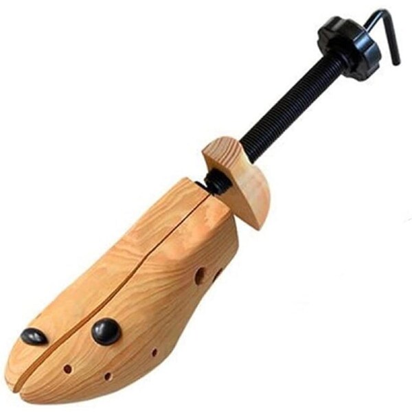 1X Wooden Shoes Stretcher Expander Shoe 2-Way Tree Unisex Bunion Plugs