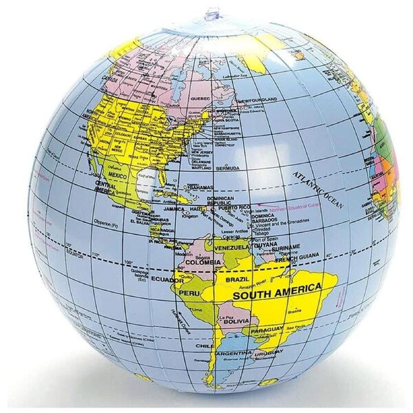 30cm Diameter Giant Inflatable Earth Globe Teaching Aid