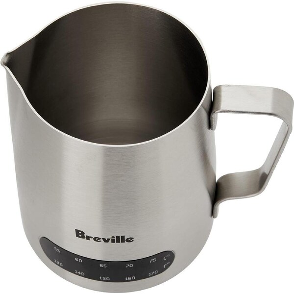 Breville Milk Jug Temperature Controlled - 480ml Stainless Steel Milk Frothing Jug Frother Coffee Latte Container Pitcher