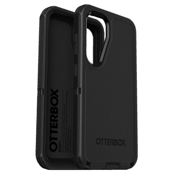 OtterBox Defender Samsung Galaxy S25 5G (6.2") Case Black - (77-97334), DROP+ 7X Military Standard, Wireless Charging Compatible