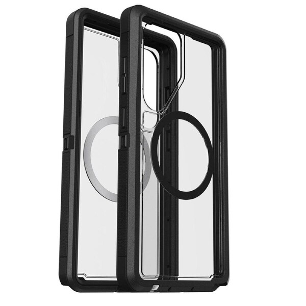 OtterBox Defender XT Clear Magnet Samsung Galaxy S25 Ultra 5G (6.9") Case Dark Side Clear/Black-(77-97584)