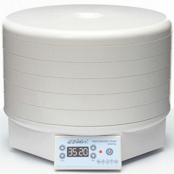 EziDri Snackmaker FD500 Digital Food Dehydrator / Food Dryer with 5 Trays D09-D