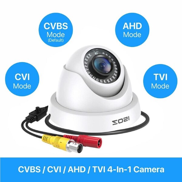 ZOSI HD 1080P 4in1 Outdoor CCTV Home Security Surveillance Camera 2.0MP IR Night