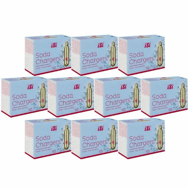 iSi Soda Siphon 8.4 Gram CO2 Charger / Bulb / Cartridge 100 Pack ISISODA8GX10
