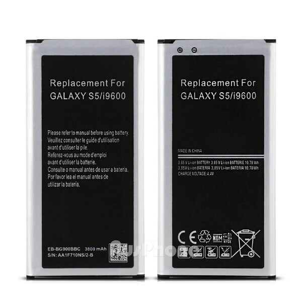 Premium Li-ion Replacement Battery for Samsung Galaxy S5 4G i9600 G900 3800mAh