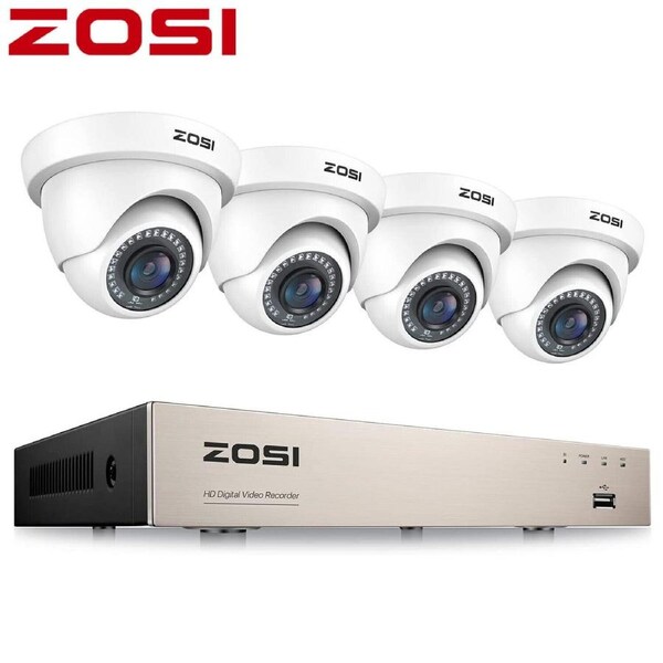 ZOSI 5MP 8CH DVR 1080P Security Camera CCTV System Home Outdoor Night Vision