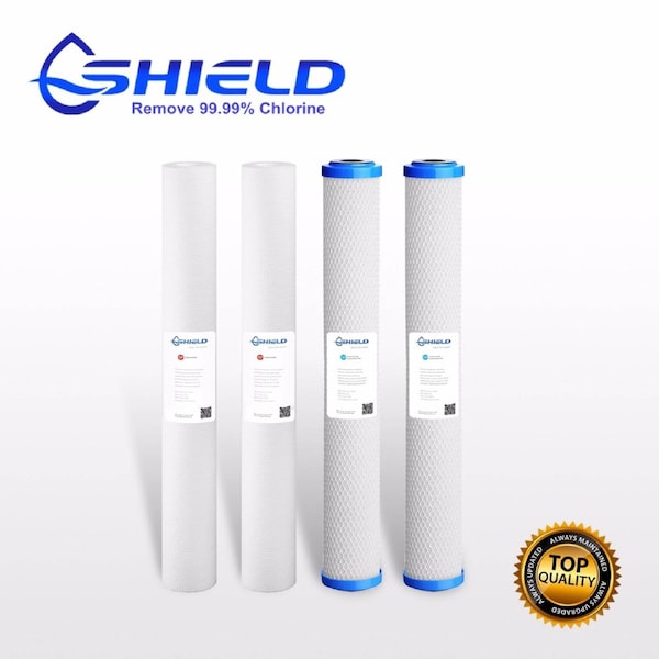 20" x 2.5" Whole House Water Filter Replacement Sediment Carbon Cartridges