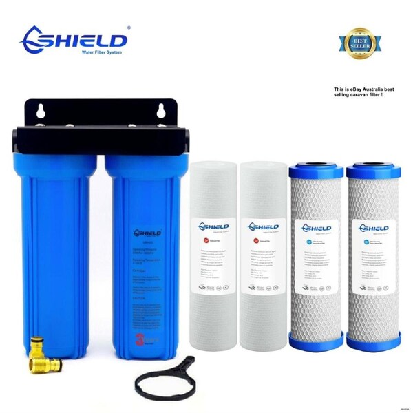 Caravan Water Filter System Camp Van Camping Camper RV + Extra Cartridges
