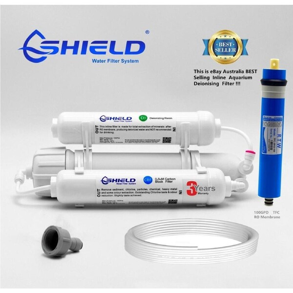 Aquarium Tank Reverse Osmosis Water Filters RO DI Resin Filter 100GPD 380LPD
