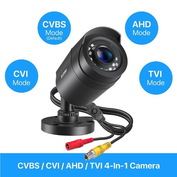 ZOSI Surveillance Camera 1080P 4in1 CCTV Security Camera Outdoor IR Night Vision