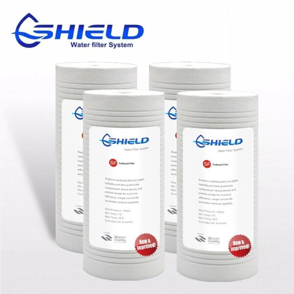 4 x 10"x4.5" Quality Sediment water filter cartridge for 10" Big Blue 1 micron