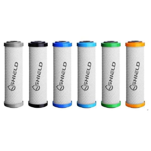 2 Set 0.5 Micron Sediment 1 Coconut Carbon Replacement Water Filter Cartridges