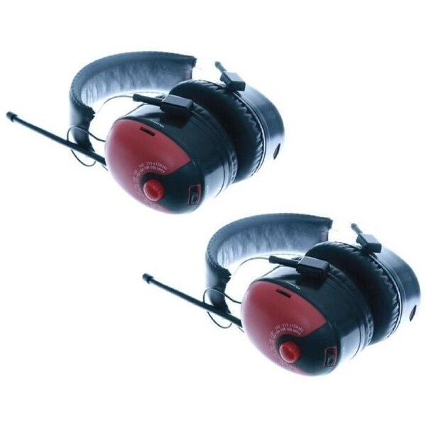 2 X BULLANT ABA330S AM/FM PHONE HEADPHONES EAR MUFFS HEADSET RADIO
