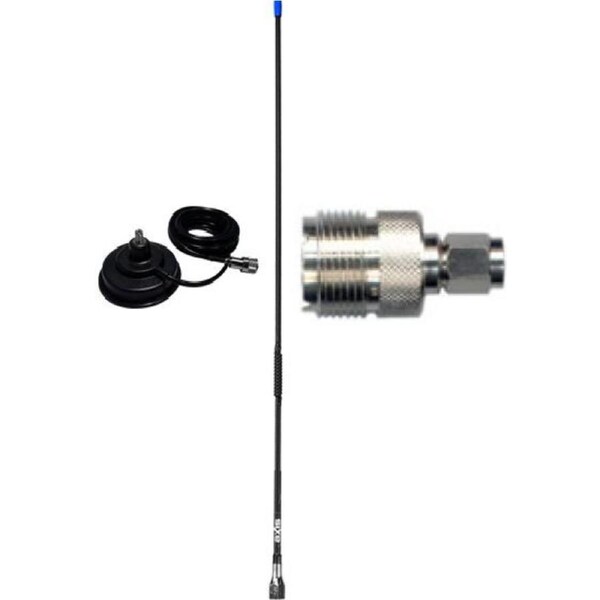 OPEK MAGNETIC MOUNT BASE+4.5DB UHF RADIO ANTENNA WHIP 570MM KIT FOR CARS 4WD ETC