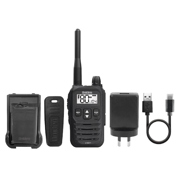 UNIDEN UH825-1 2W UHF SINGLE HANDHELD RADIO+NEW+WTY+ 80 CHANNEL