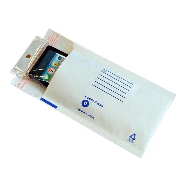 50pcs x Bubble Mailer 00 100 x 180mm Padded Bag Envelope