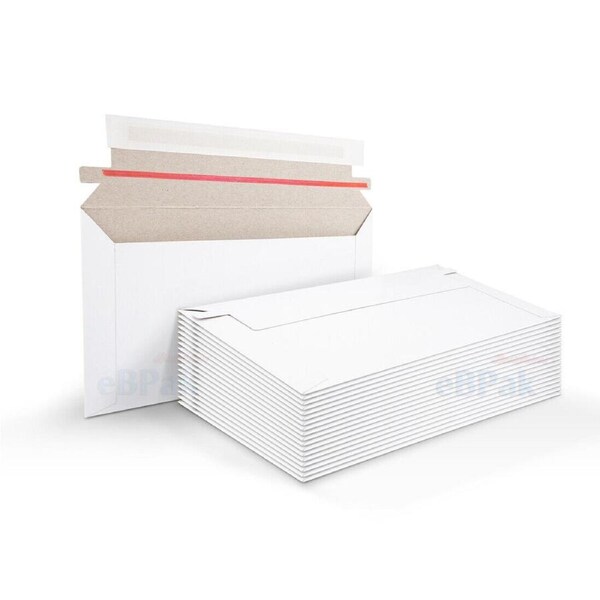50 Pack Card Mailer 01 160 x 240mm C5 300gsm White Plain Envelope