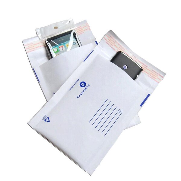 50x Bubble Mailer 0B 120 x 180mm White Padded Bag Envelope