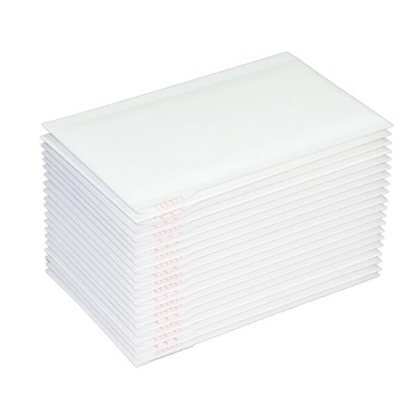 50x Bubble Mailer 01 Padded Bag 160 x 230mm White Plain