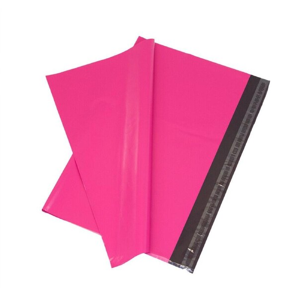 100x Premium Mailing Satchel PINK Colour 5W 430 x 545mm Poly Mailer Courier Bag