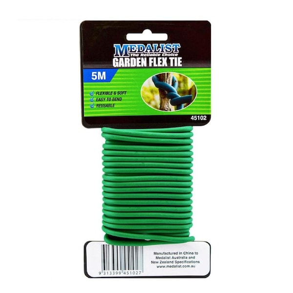 Garden Tie Quality Thick 5m Reuseable Soft Twist Wire Plant Trees Shrubs 5Mtr