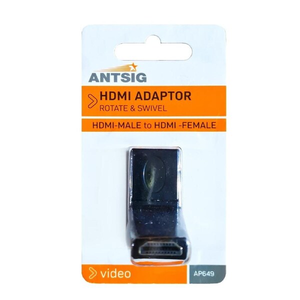 HDMI TV Adaptor Antsig Rotate Or Swivel Input Male to Female Socket Plug PRO
