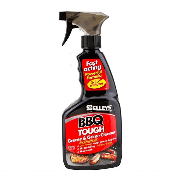 BBQ Cleaner Selleys Heavy Duty Tough Grease Grime Grill Safe Oven Spray 500ml