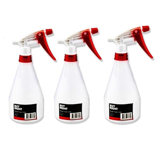 3x Spray Bottle 1000ml 1Ltr Trigger Gun Misting Sprayer Flowers Restaurant Clean