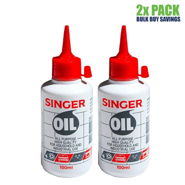 Singer Sewing Machine Oil 200ml Lubricant Domestic Industrial Lube Hinge Lock