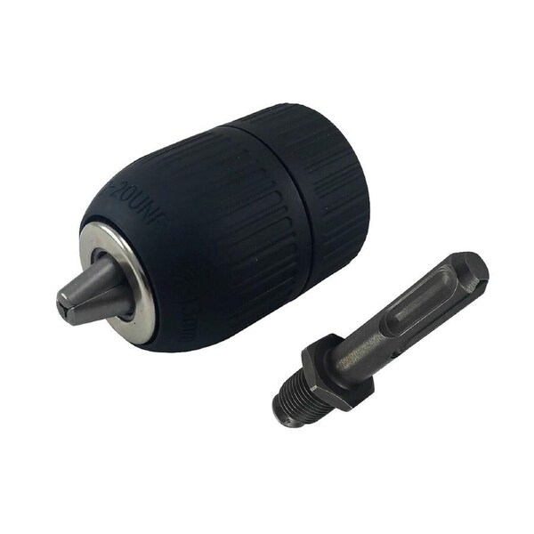 Quality Drill Chuck with SDS Adaptor PRO H/D Fit 1-13mm Drills 1/2" Keyless Med